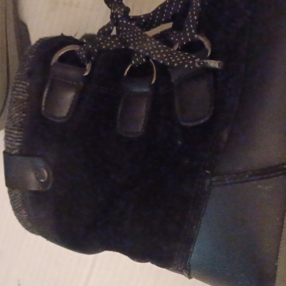 4/$60 Black Leather Lace-Up Boots - Size 10M - Picture 9 of 10